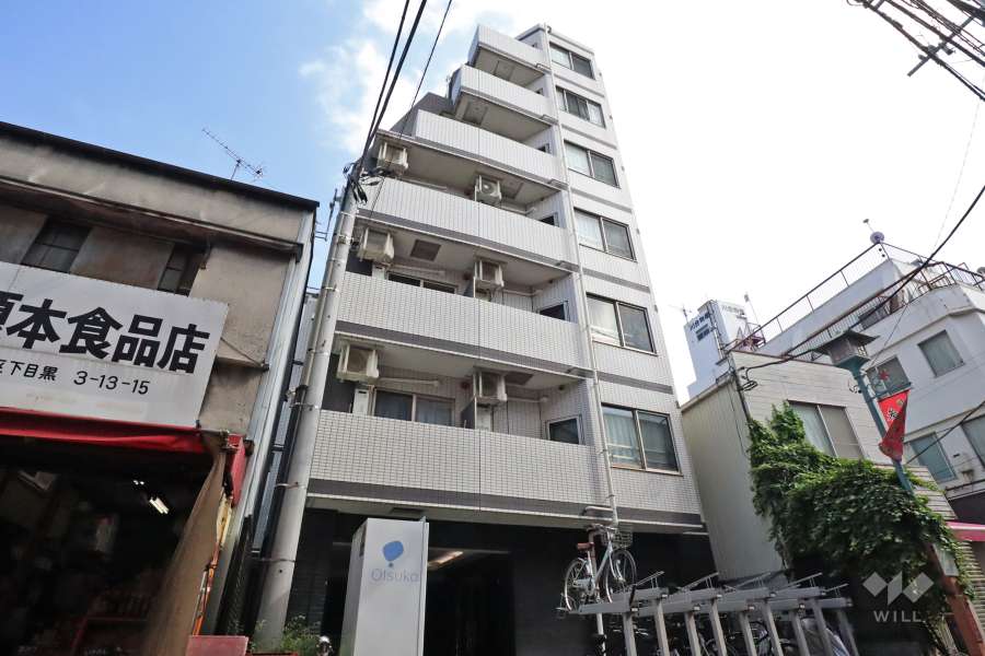 ルリオン目黒２の外観(北東側から)