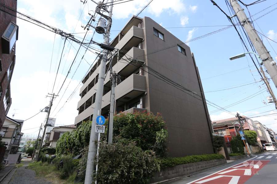 ガリシアレジデンス目黒本町の外観（南東側から）