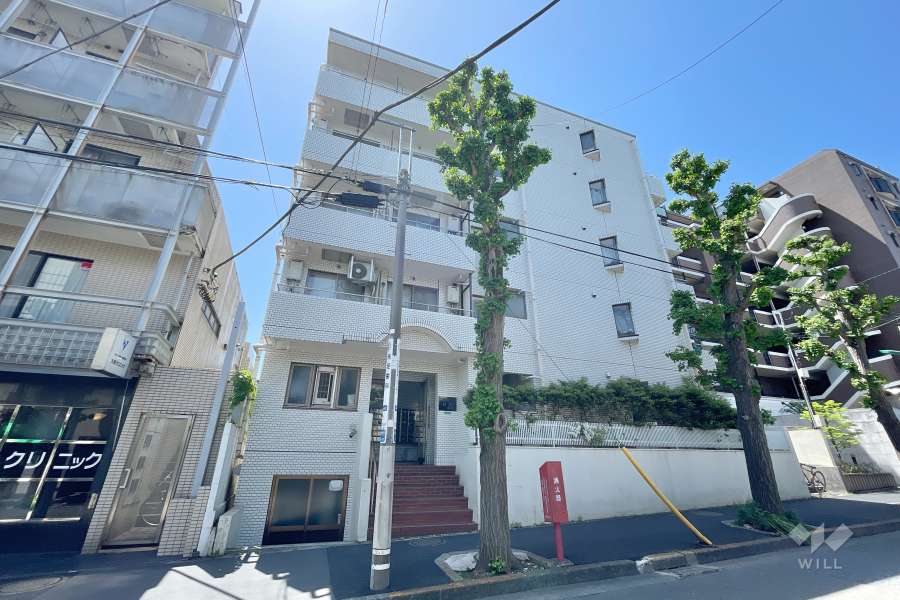 ジョイフル目黒洗足の外観（北側から）