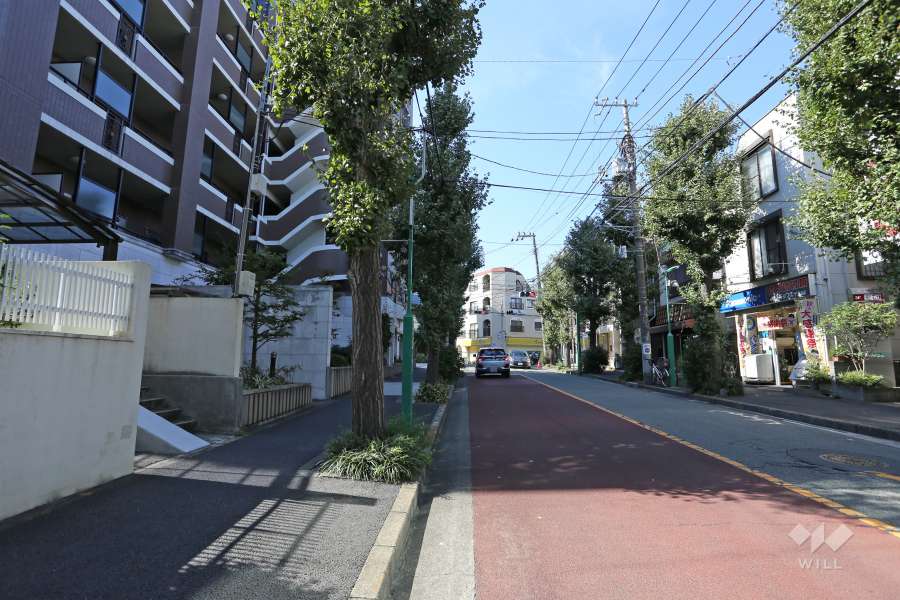 敷地の北側前面道路