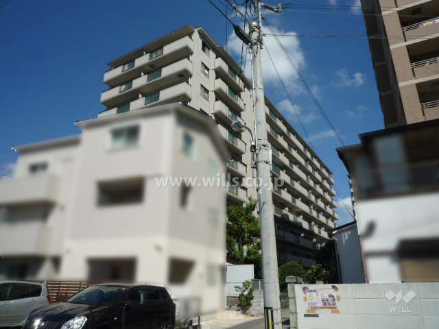周辺は一戸建て、マンション、店舗などが混在する住宅地です。