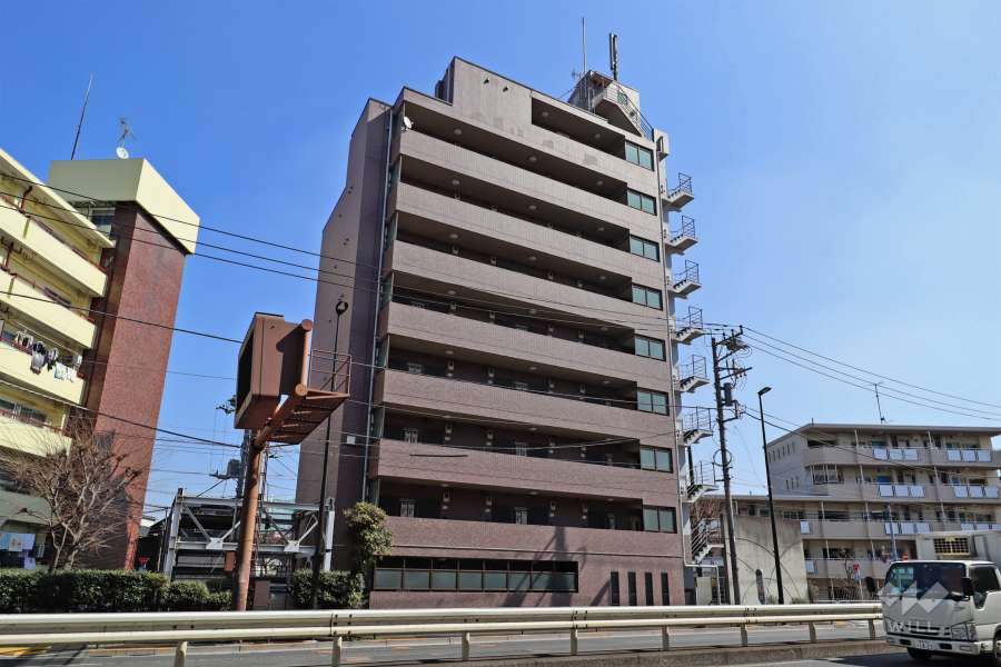 グランレーブ都立大学の外観(北西側から)