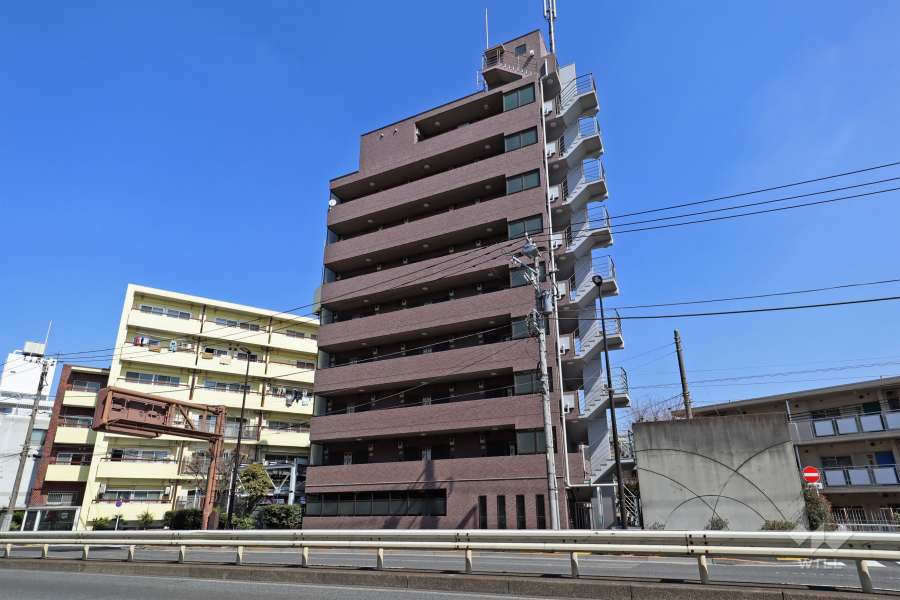 グランレーブ都立大学の外観(南西側から)