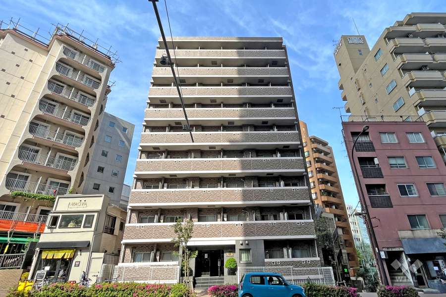 ロイヤルアメニティー池尻大橋の外観(南西側から)