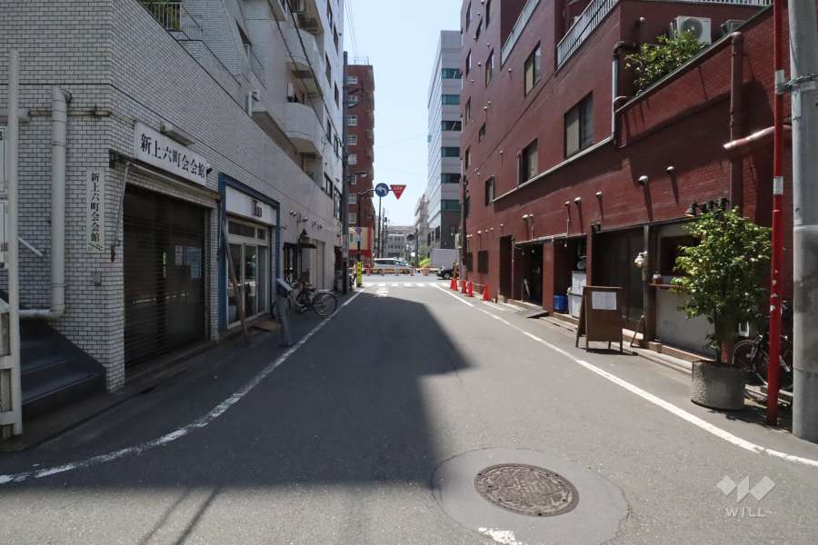 敷地南東側の前面道路　