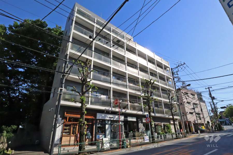 ラミアール中目黒の外観(北側から)