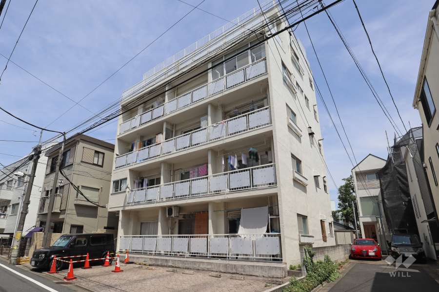 目黒第3コーポの外観(南東側から)