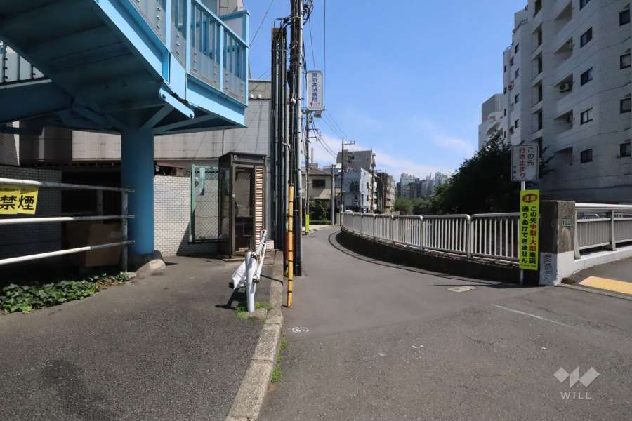 敷地南側の前面道路