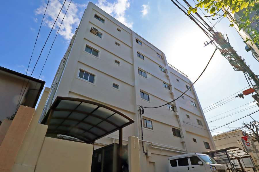 柿の木坂アビタシオンの外観(北東側から)