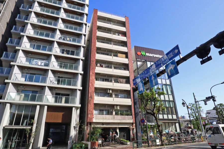 ハイツ第2目黒の外観(北東側から)