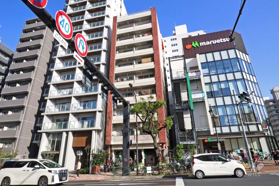 ハイツ第2目黒の外観(北西側から)