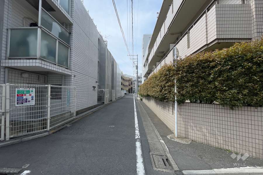 敷地南側の前面道路