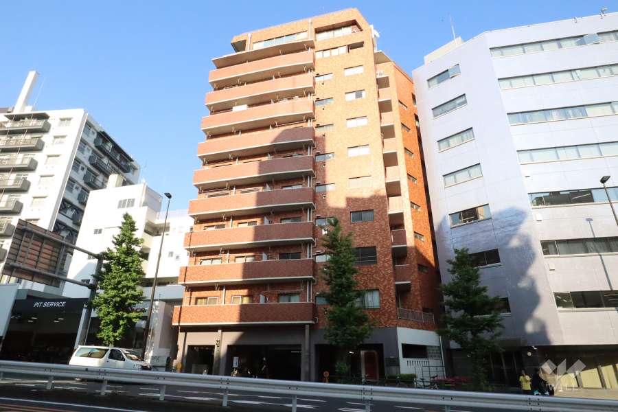 ライオンズマンション花壇代官山の外観（南西側から）