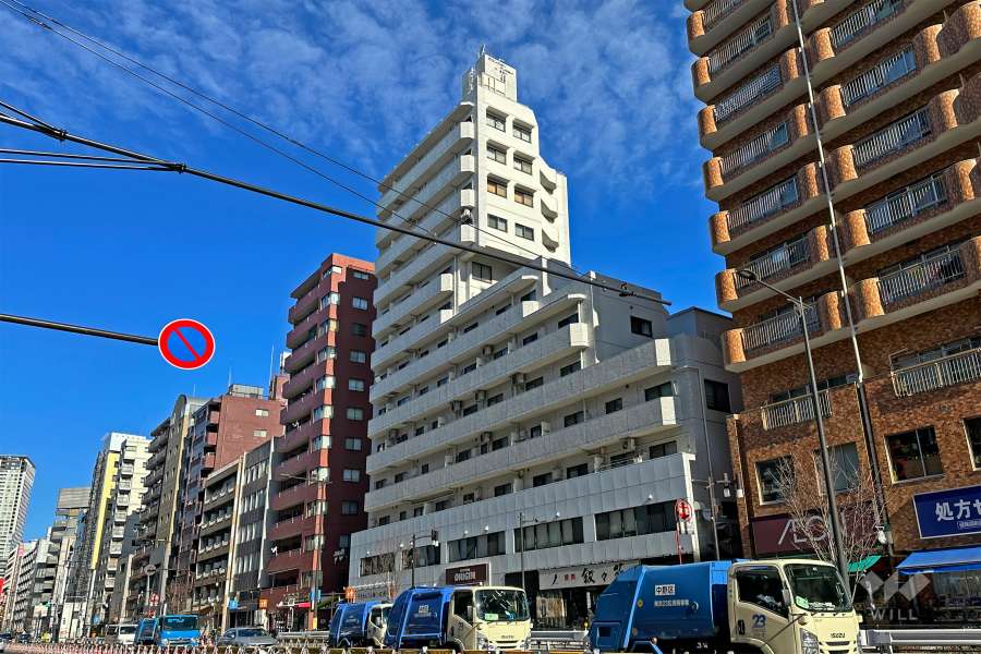 セブンスターマンション第二青葉台の遠景（南東側から）