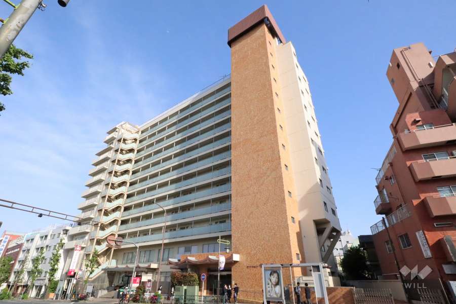 マンション清水台の外観(北西側から)