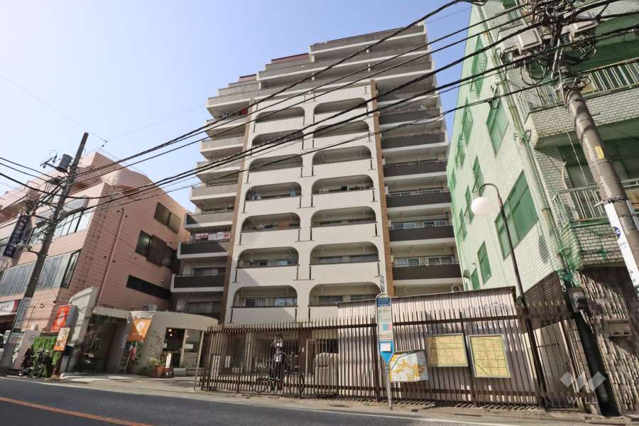 学芸大スカイスクレーパーの外観(南東側から)