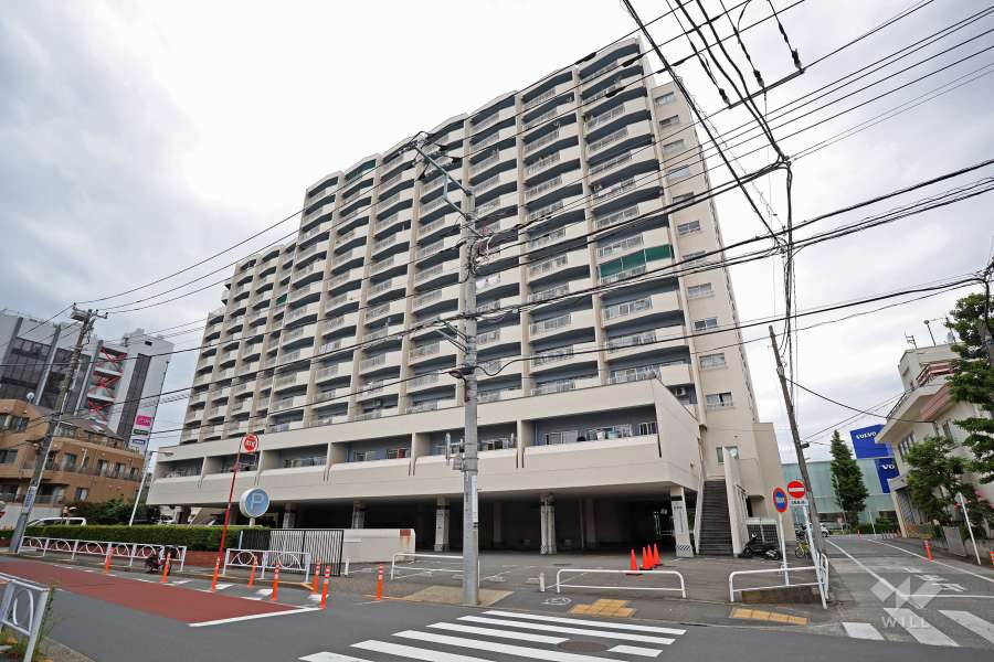 キャッスル共進の外観(南東側から)