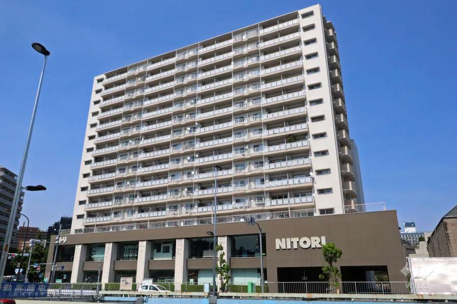 中目黒ハイツの外観(南東側から)