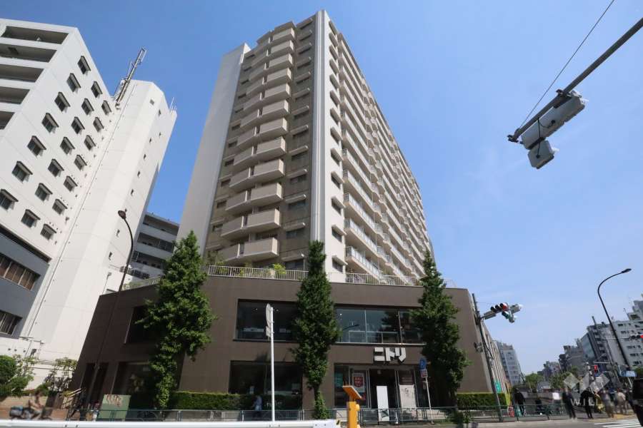 中目黒ハイツの外観(南西側から)