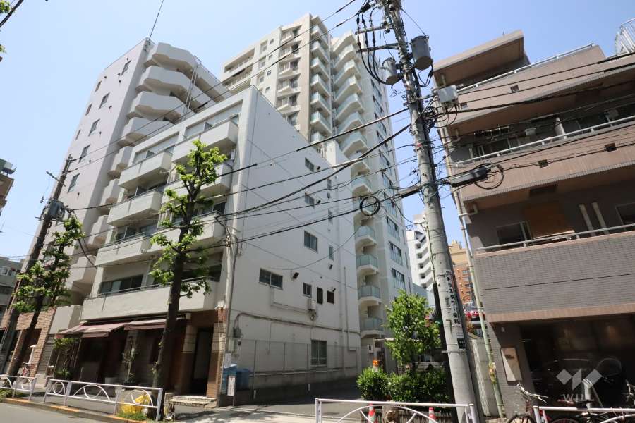 クレヴィア中目黒の外観(北東側から)