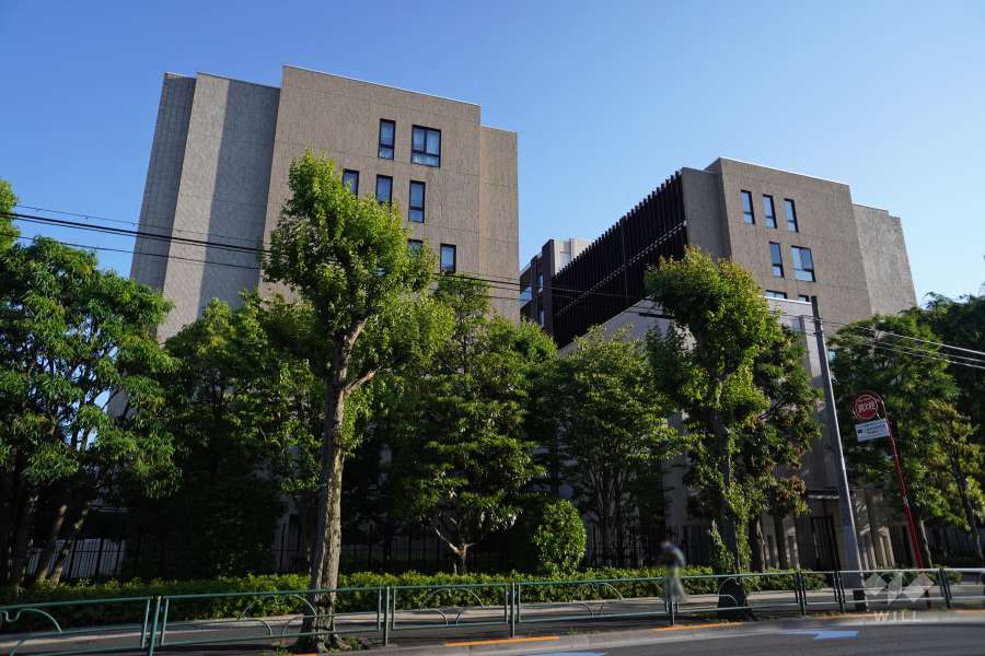 プラウド駒場の外観（北東側から）