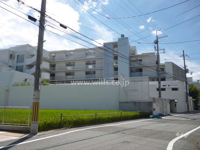 パレ昆陽池公園1の外観（北側から）