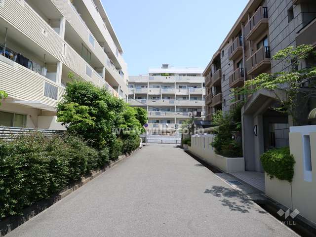 敷地南西側の前面道路