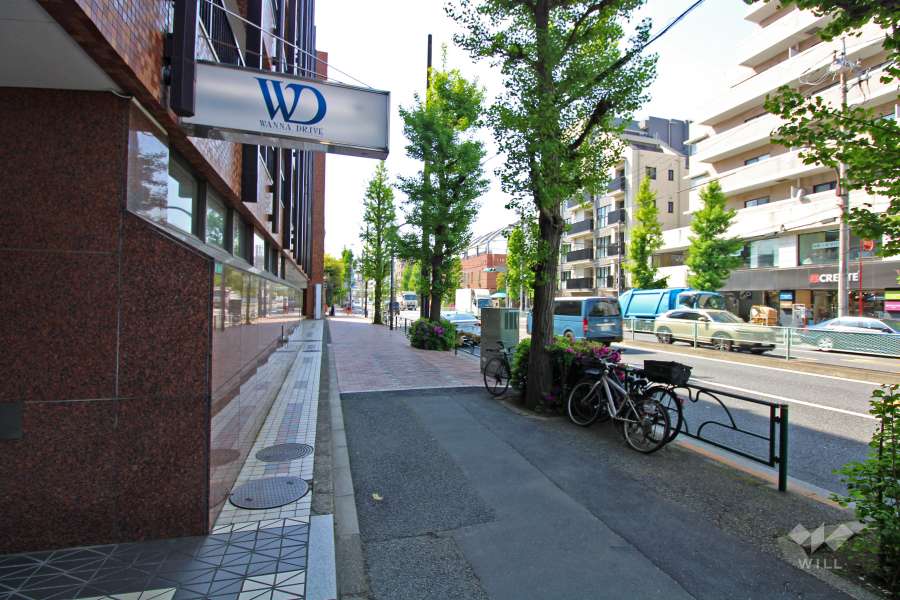 敷地北側の前面道路（東側から）