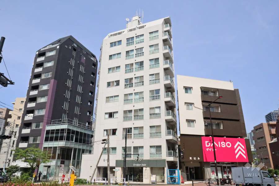 フォンテーヌ目黒の外観（南西側から）