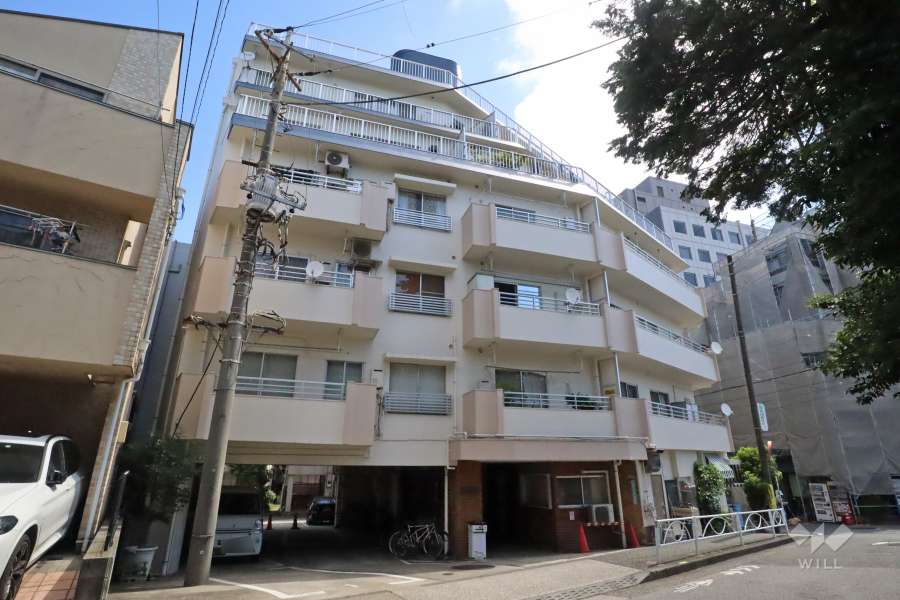 マンション目黒東山の外観（南西側から）