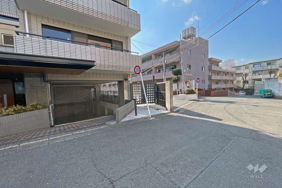 敷地北東側前面道路