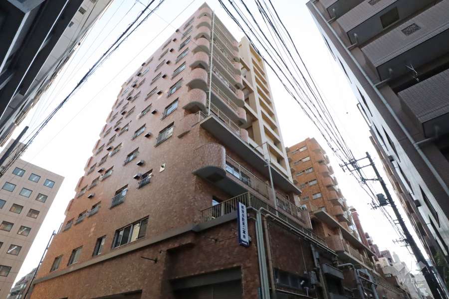 ライオンズマンション中目黒の外観(東側から)　