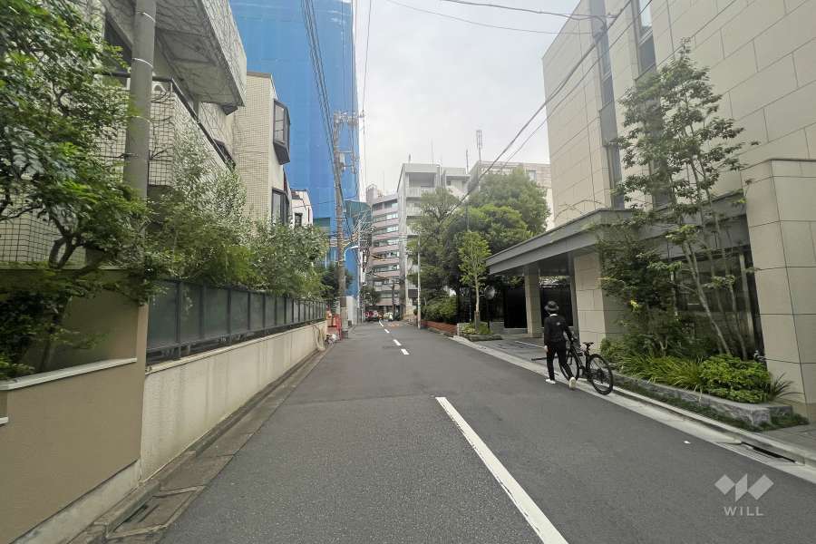 敷地南東側の前面道路