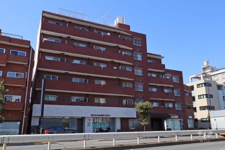 柿の木坂スカイマンションの外観(南東側から)