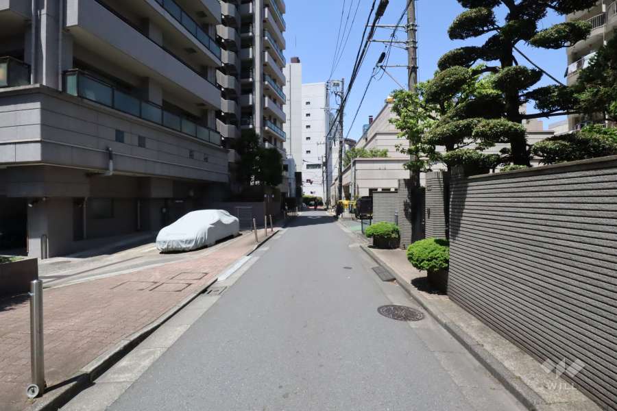 敷地北東側の前面道路