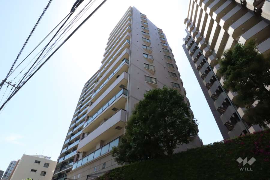 朝日ツイン目黒A棟の外観(北側から)