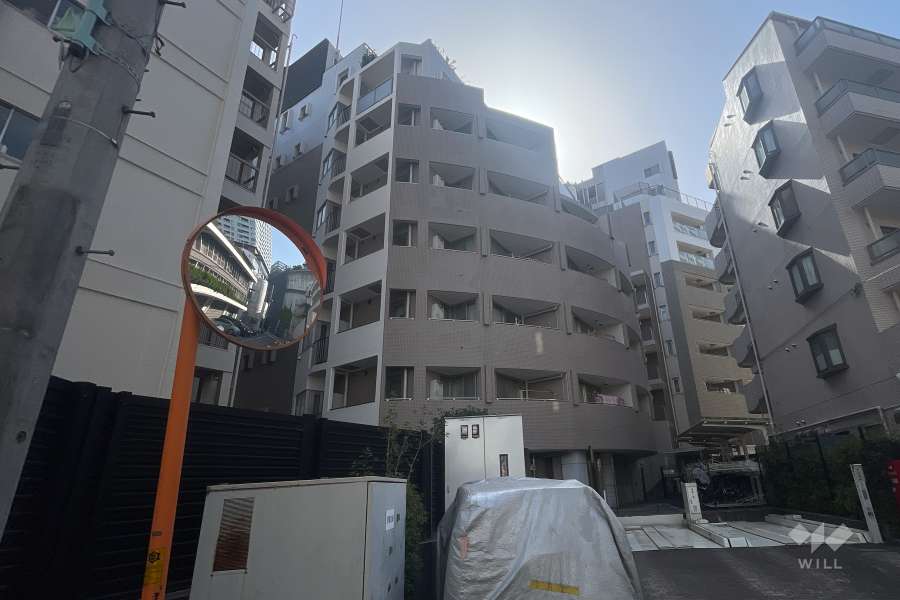 クオリア目黒大橋イーストの外観（北東側から）