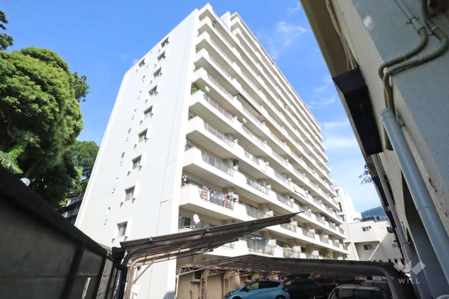 目黒台マンションＡ棟の外観(北西側から)