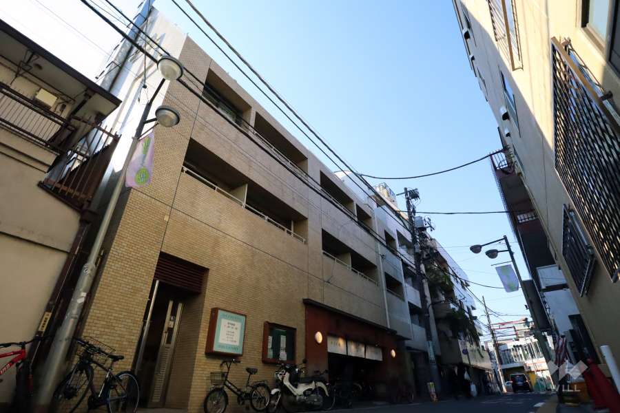 ベルメゾン鷹番の外観(南東側から)