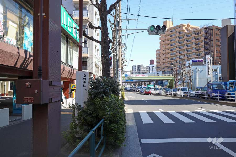 敷地南側の前面道路　