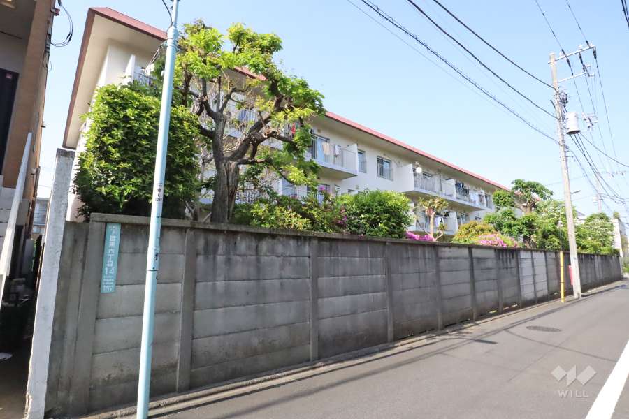 下目黒アパートメンツの外観(南西側から)