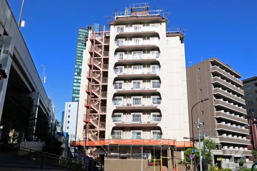大橋スカイハイツの外観（北西側から）