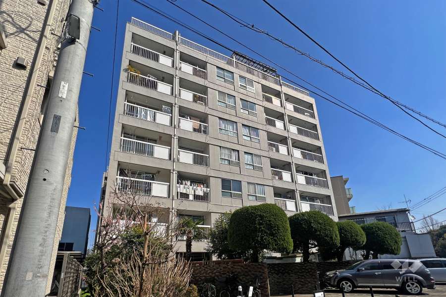 東山コーポラスの外観(南西側から)