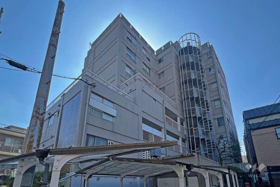 東山コーポラスの外観(西側から)