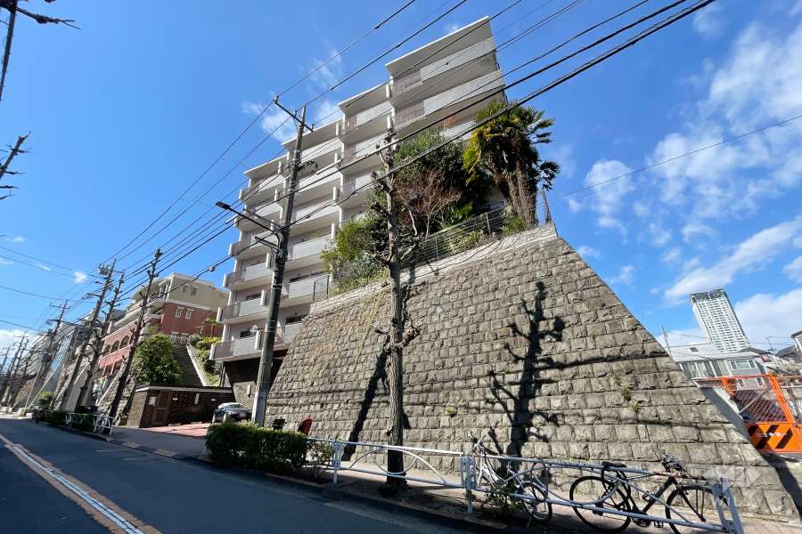 目黒ハイツの外観（東側から)　