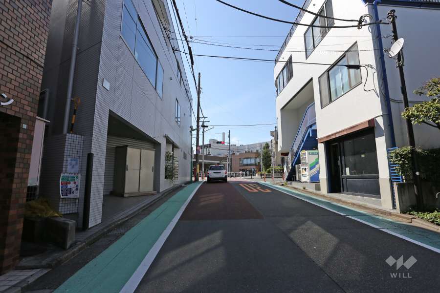 敷地北側の前面道路（東側から）