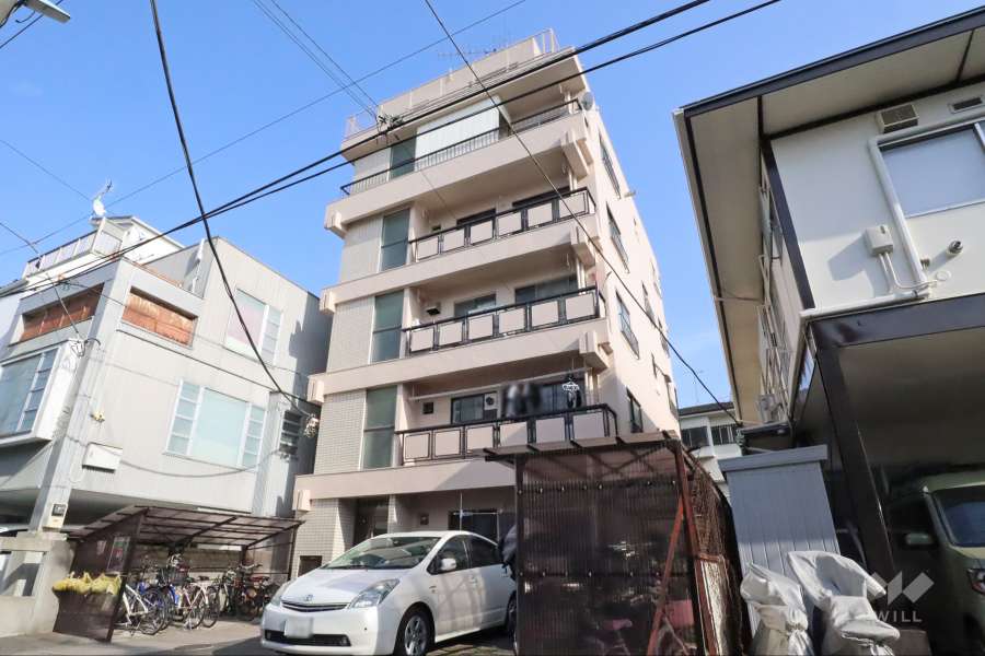 目黒第５コーポの外観（北西側から）