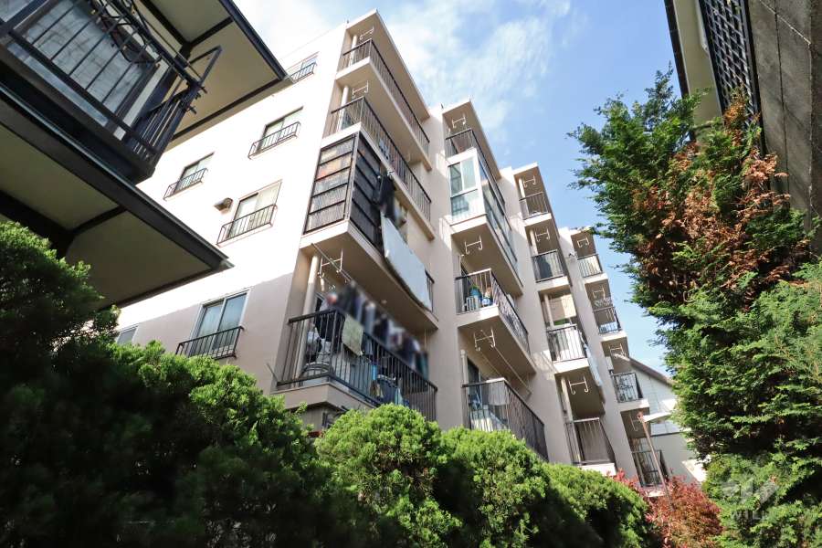 目黒第５コーポの外観（南西側から）