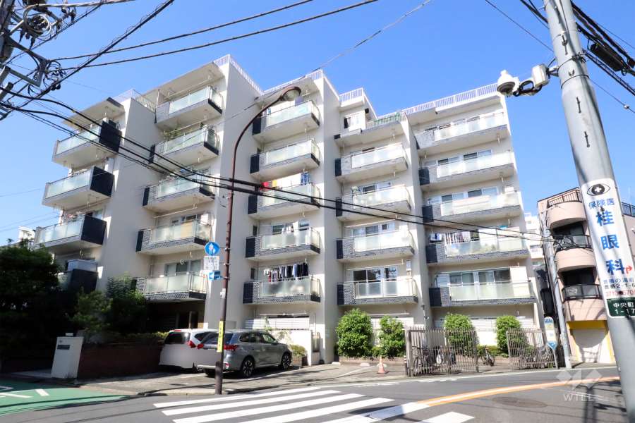 宅研学芸大マンションの外観（北東側から）