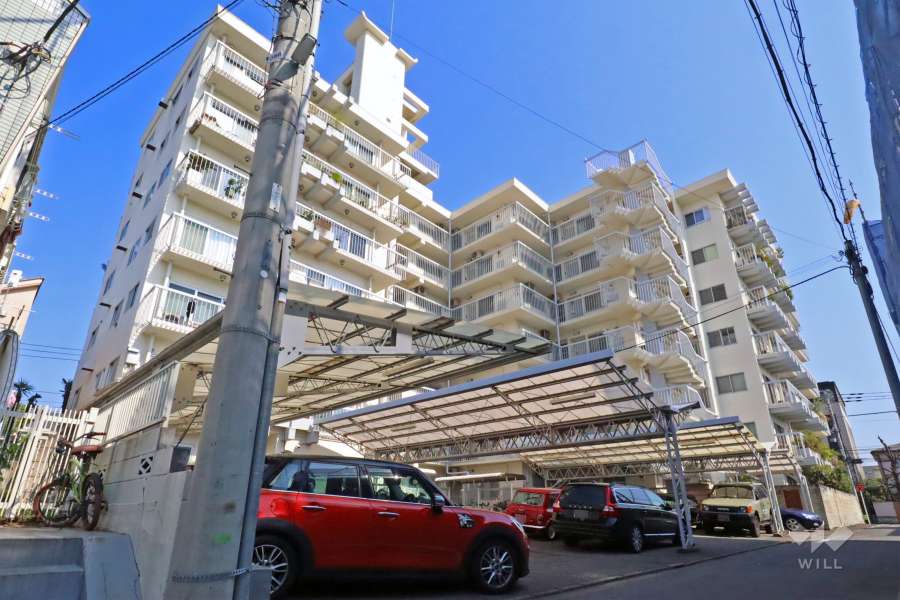 目黒柿の木坂アビタシオンの外観(北西側から)